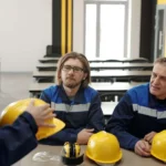 electricians in a meeting